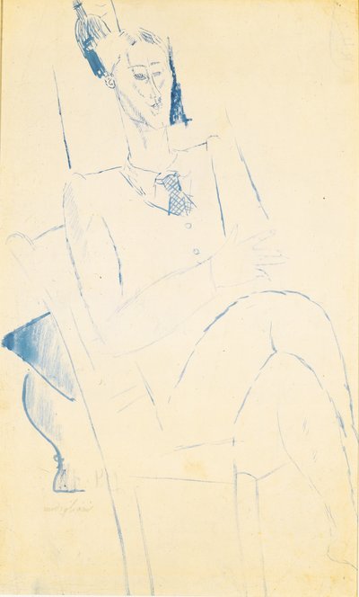 Portrait of Jean Cocteau by Amedeo Modigliani