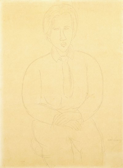 Portrait of Soutine Sitting by Amedeo Modigliani