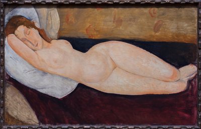 Reclining Nude, Right Arm Folded Under Arm by Amedeo Modigliani