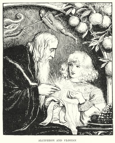 Alciphron and Florian by Amelia M. (attr.to) Bowerley or Bauerle