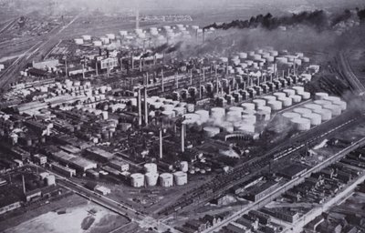 Chicago: A Neighboring Oil Refinery from the Air by American Photographer (after)
