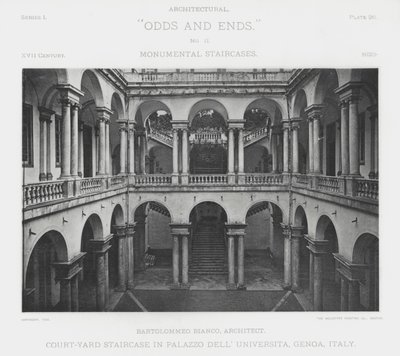 Court-Yard Staircase in Palazzo Dell