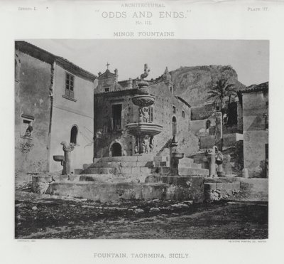 Fountain, Taormina, Sicily by American Photographer (after)