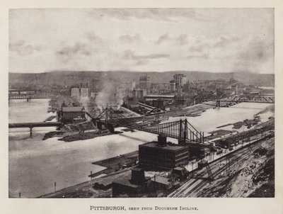 Pittsburgh: Pittsburgh, seen from Duquesne Incline by American Photographer (after)