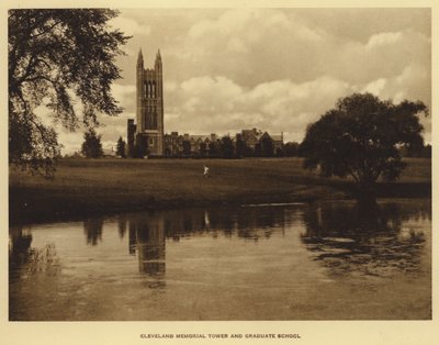 Princeton University: Cleveland Memorial Tower and Graduate School by American Photographer (after)