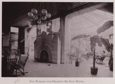 Sun Parlor and Hearth, De Soto Hotel by American Photographer (after)