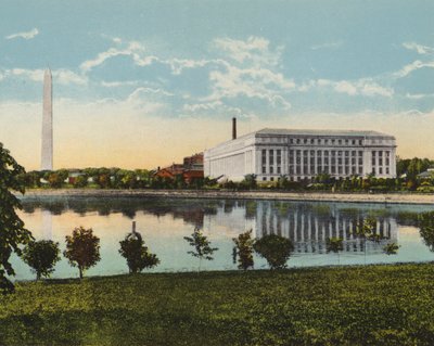 Washington DC: The New Bureau of Printing and Engraving on Potomac Park and Basin by American Photographer (after)