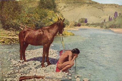 Apache Warrior, Rio Navaho, Arizona by American Photographer