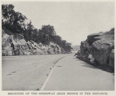 Beginning of the Speedway, High Bridge in the Distance by American Photographer