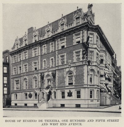 House of Eugenio de Teixeira, One Hundred and Fifth Street and West End Avenue by American Photographer