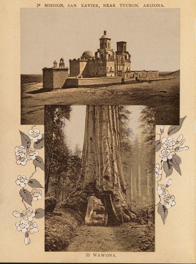 Mission, San Xavier, near Tucson, Arizona; Wawona by American Photographer