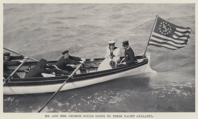 Mr and Mrs George Gould going to their Yacht Atalanta by American Photographer