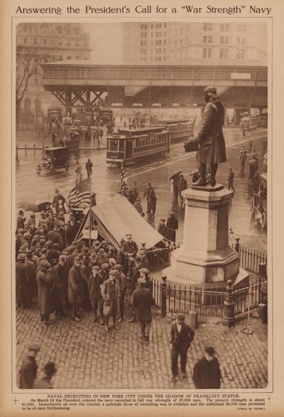 Naval Recruitment in New York by American Photographer