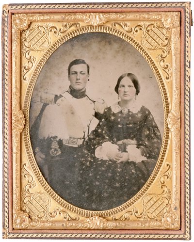 Portrait of Hamilton Branch and an Unidentified Woman by American Photographer
