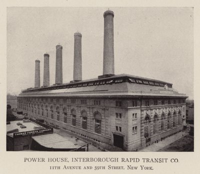Power House, Interborough Rapid Transit Co by American Photographer