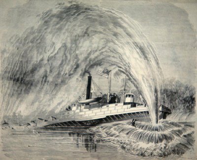 A Torpedo Explodes under the Federal Gun-Boat 