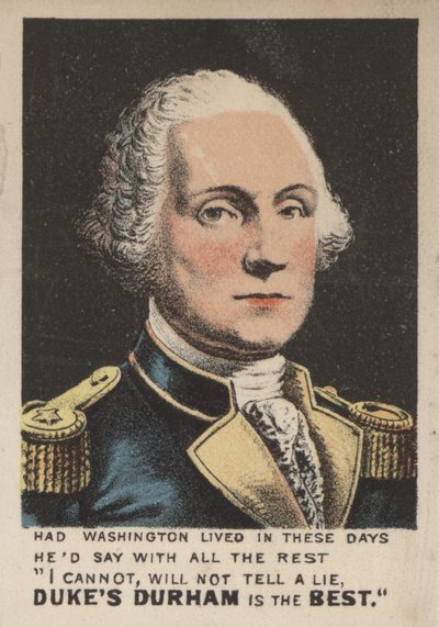 Advertisement for Duke of Durham tobacco by American School
