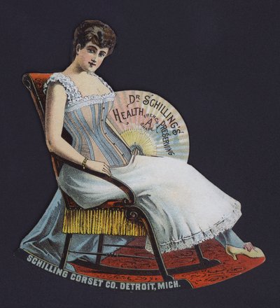 Advertisement for the Schilling Corset Company, Detroit, Michigan, USA by American School