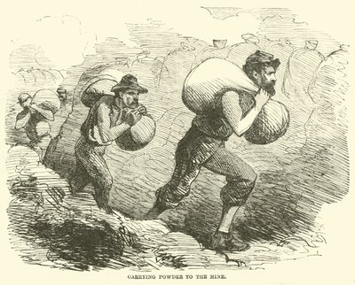 Carrying Powder to the Mine, July 1864 by American School