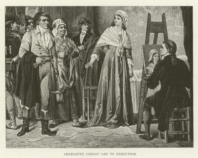 Charlotte Corday Led to Execution by American School