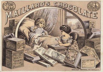 Children Drinking Chocolate, Advertisement for Maillard