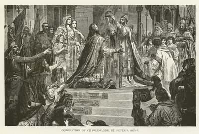 Coronation of Charlemagne, St Peters, Rome by American School