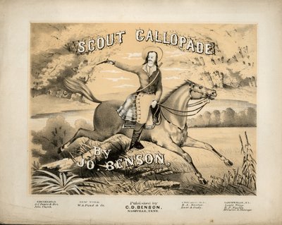 Cover of the Score Sheet for Scout Gallopade, by Jo. Benson, Published by C.D. Benson, Nashville, Tennessee by American School