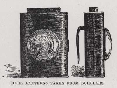 Dark Lanterns Taken from Burglars by American School