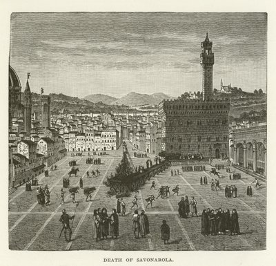 Death of Savonarola by American School