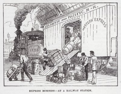 Express Business, at a Railway Station by American School