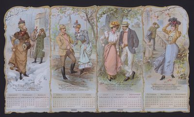 Fashion calendar for 1899 by American School