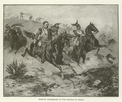 French Cuirassiers in the Battle of Sedan by American School