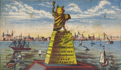 Hog on a Plinth by American School