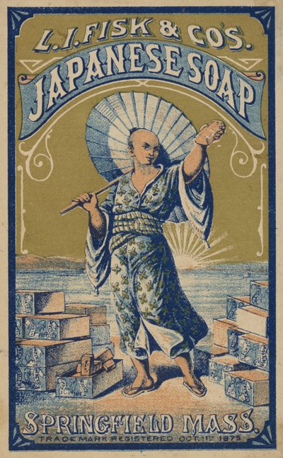 Japanese Man Posing with Soap by American School