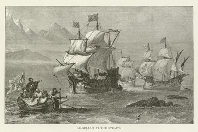 Magellan at the Straits by American School