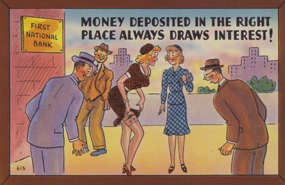 Money deposited in the right place always draws interest! by American School