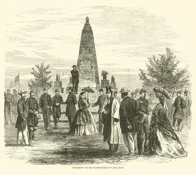 Monument on the Battlefield of Bull Run, September 1862 by American School