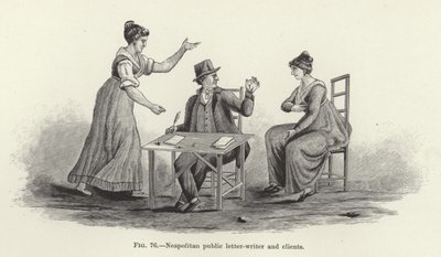 Neapolitan Public Letter-Writer and Clients by American School