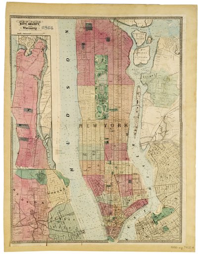 New-York City, County, and vicinity by American School
