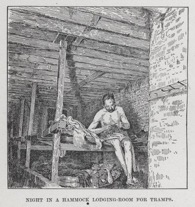 Night in a Hammock Lodging-Room for Tramps by American School