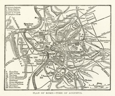 Plan of Rome, Time of Augustus by American School