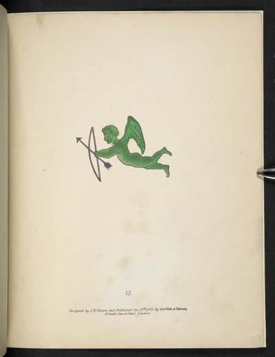 Green Cupid Figure, from Spectropia; or, Surprising Spectral Illusions Showing Ghosts Everywhere, and of Any Colour, etc. ser. 1 by American School