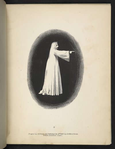 A Ghost in White, from Spectropia; or, Surprising Spectral Illusions Showing Ghosts Everywhere, and of Any Colour, etc. ser. 1 by American School