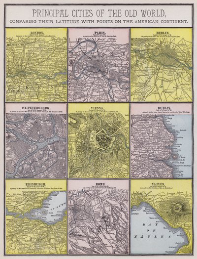 Principal cities of the Old World by American School