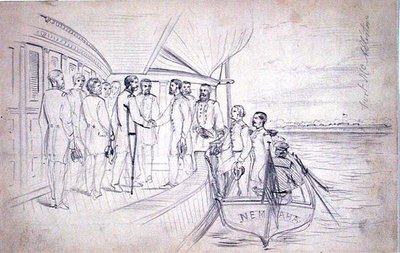 Reception of General Sherman by General Foster on the Ogeechee River by American School