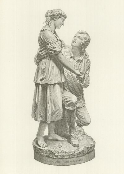 Robert Burns and Highland Mary by American School