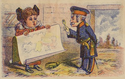 Soldier Reading Map by American School