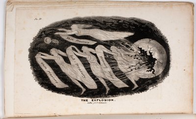 The Explosion, Illustration from The Vision of Judgement, or A Present for the Whigs of 76 and 37 by Junius Jr., 1938 by American School