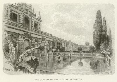 The Gardens of the Alcazar at Segovia by American School