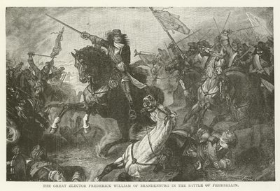 The Great Elector Frederick William of Brandenburg in the Battle of Fehrbellin by American School